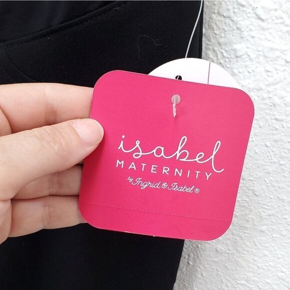 NWT Isabel Maternity Over Belly Crossover Panel Bootcut Pants Trousers - Picture 9 of 14